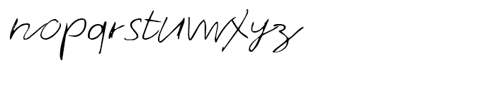 Theo Handwriting Regular Font LOWERCASE