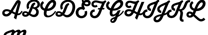 Thirsty Script Bold Font UPPERCASE