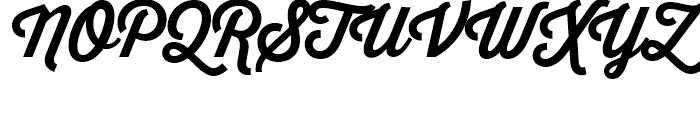 Thirsty Script Bold Font UPPERCASE