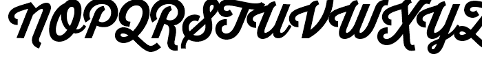 Thirsty Script Extra Bold Font UPPERCASE