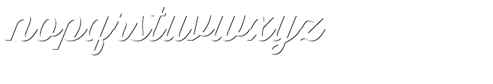 Thirsty Script Medium Shadow Font LOWERCASE
