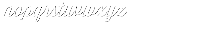 Thirsty Script Regular Shadow Font LOWERCASE
