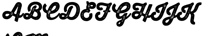 Thirsty Script Rough Black One Font UPPERCASE