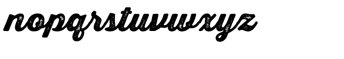 Thirsty Script Rough Black One Font LOWERCASE