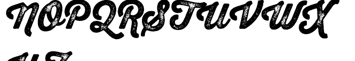 Thirsty Script Rough Black Two Font UPPERCASE