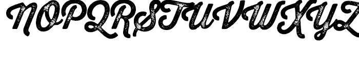Thirsty Script Rough Bold Two Font UPPERCASE