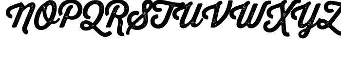Thirsty Script Rough Bold Font UPPERCASE
