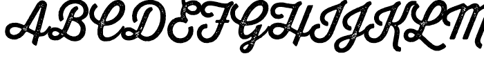 Thirsty Script Rough One Font UPPERCASE