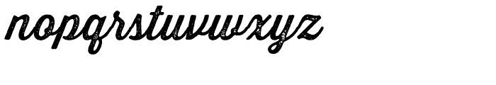 Thirsty Script Rough One Font LOWERCASE