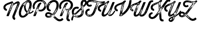 Thirsty Script Rough Three Font UPPERCASE