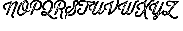 Thirsty Script Rough Two Font UPPERCASE