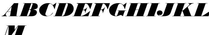 Thorowgood Regular Italic D Font UPPERCASE