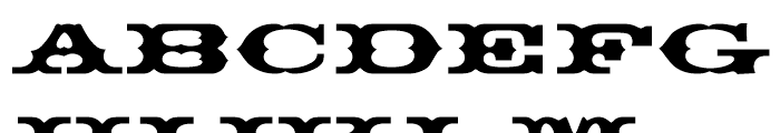 Thunderbird Regular D Font UPPERCASE