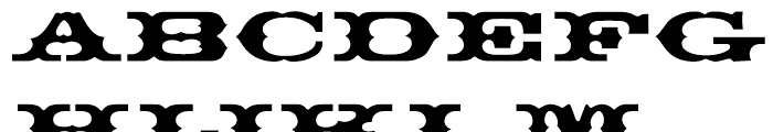 Thunderbird Regular Font UPPERCASE