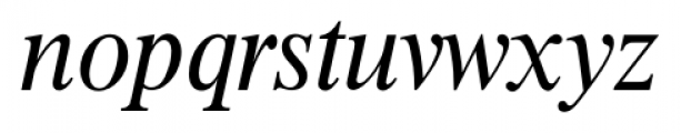 Thames Serial Italic Font LOWERCASE