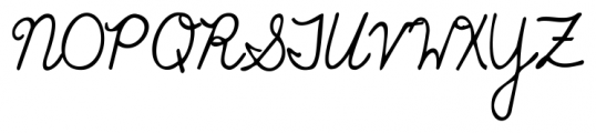 The Only Exception Regular Font UPPERCASE
