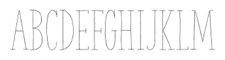 The Serif Hand Light Font LOWERCASE