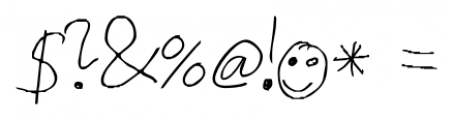 Theo Handwriting Regular Font OTHER CHARS