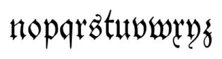 Theuerdank Fraktur Pro Regular Font LOWERCASE
