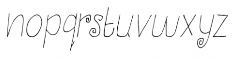 Thievery Italic Font LOWERCASE