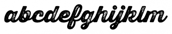 Thirsty Rough Black Two Font LOWERCASE