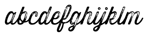 Thirsty Rough Light Three Font LOWERCASE