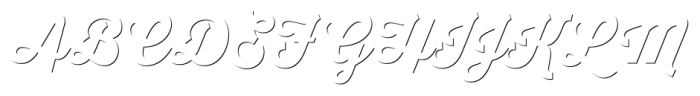 Thirsty Script Extrabold Shd Font UPPERCASE