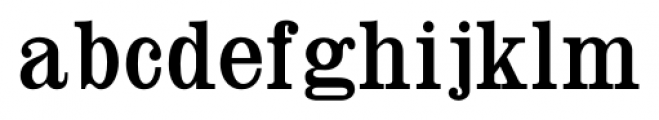 Thorowgood Wide Regular Font LOWERCASE
