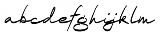 Thought Zest Regular Font LOWERCASE