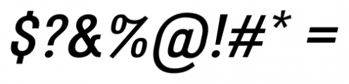 ThreepointsEast Italic Font OTHER CHARS