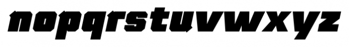 Thud BlackItalic Font LOWERCASE