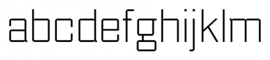 Thud ExtraLight Font LOWERCASE
