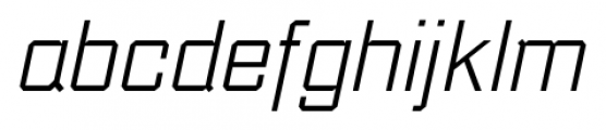 Thud LightItalic Font LOWERCASE