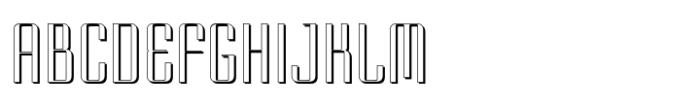 THD Senus Roman Shaded Font UPPERCASE