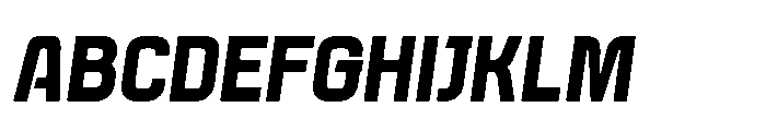 Thaber Blads Slant Font UPPERCASE