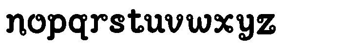 Thailoop Font LOWERCASE