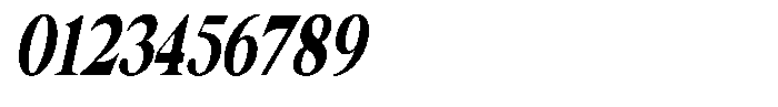 Thalore Black Condensed Oblique Font OTHER CHARS