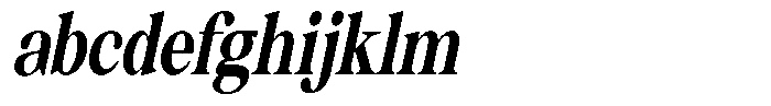 Thalore Black Condensed Oblique FONT