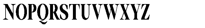 Thalore Black Condensed Font UPPERCASE