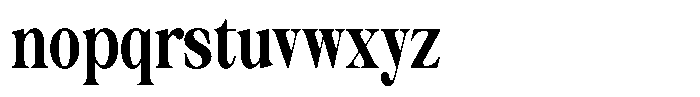 Thalore Black Condensed Font LOWERCASE