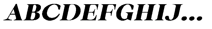 Thalore Black Expanded Oblique Font UPPERCASE