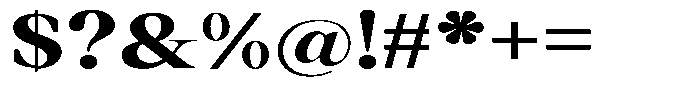 Thalore Black Expanded Font OTHER CHARS