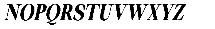 Thalore Black Semi Condensed Oblique Font UPPERCASE