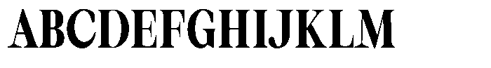 Thalore Black Semi Condensed Font UPPERCASE