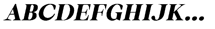 Thalore Black Semi Expanded Oblique Font UPPERCASE