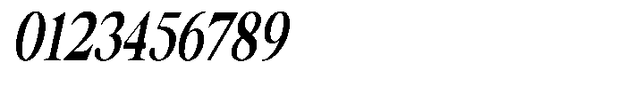 Thalore Bold Condensed Oblique Font OTHER CHARS