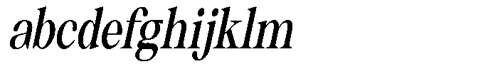 Thalore Bold Condensed Oblique FONT