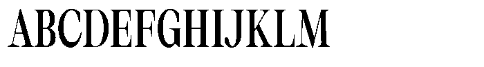 Thalore Bold Condensed Font UPPERCASE