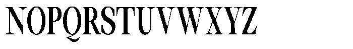 Thalore Bold Condensed Font UPPERCASE