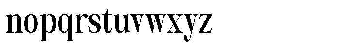 Thalore Bold Condensed Font LOWERCASE